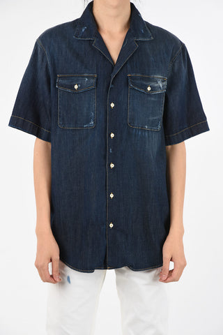 Short Sleeve Denim Shirt