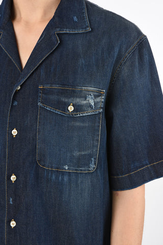 Short Sleeve Denim Shirt