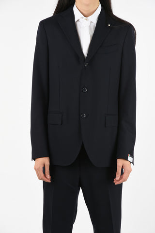 Side Vents Notch Lapel 3-Button SOFT Suit
