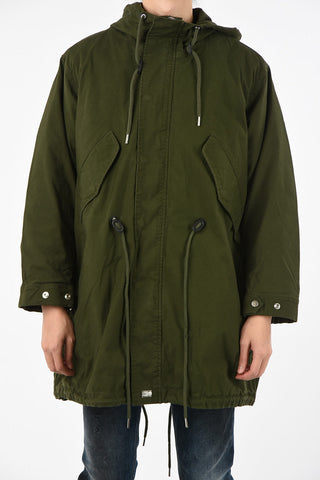 snap button parka