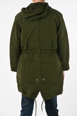 snap button parka