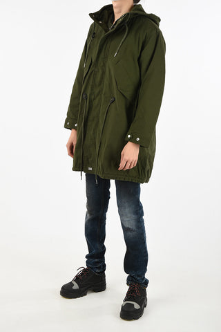 snap button parka