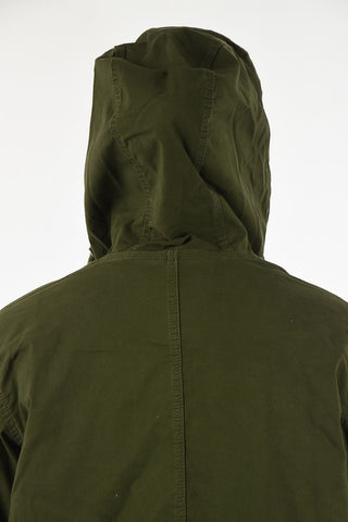snap button parka