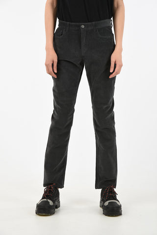 Pantaloni Velluto a Coste in Cotone Stretch