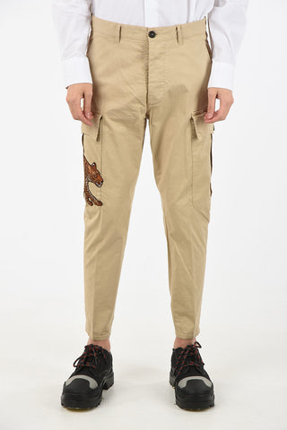Tiger- Embroidery Cargo Pant
