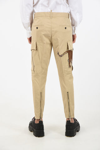Tiger- Embroidery Cargo Pant