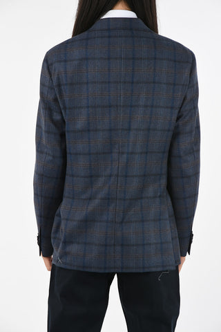 CC COLLECTION check drop 7R side vents 2-button REFINED blazer