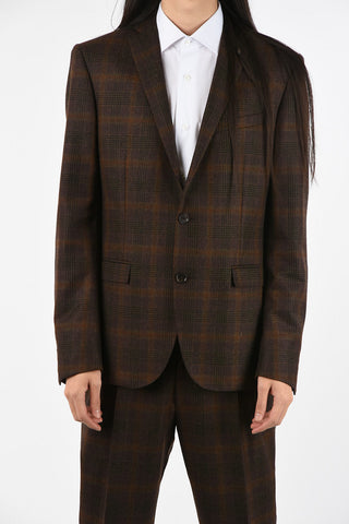 CC COLLECTION side vents plaid drop 8R 2-button RESET suit