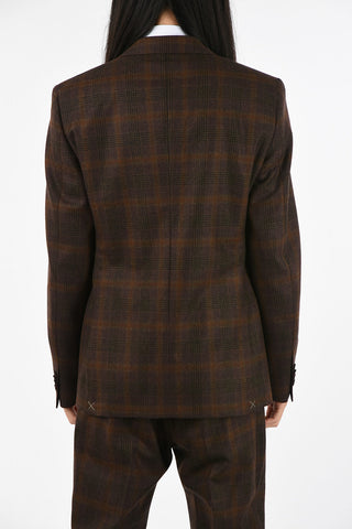 CC COLLECTION side vents plaid drop 8R 2-button RESET suit