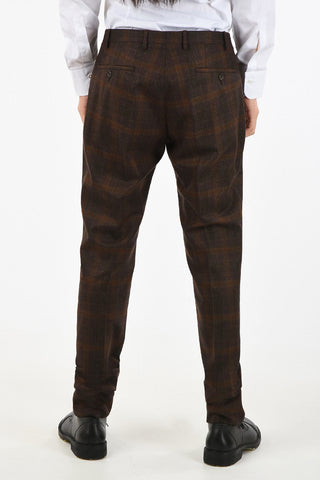 CC COLLECTION side vents plaid drop 8R 2-button RESET suit