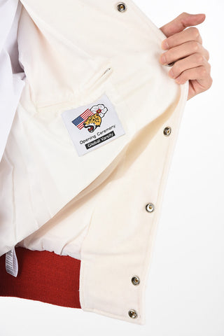 Embroidered Bomber with Patches