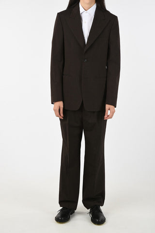 MM14 no vent peak lapel 2-button suit