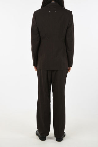 MM14 no vent peak lapel 2-button suit