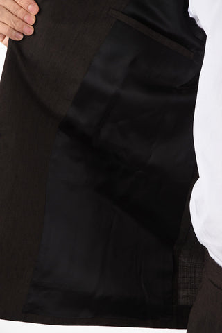 MM14 no vent peak lapel 2-button suit