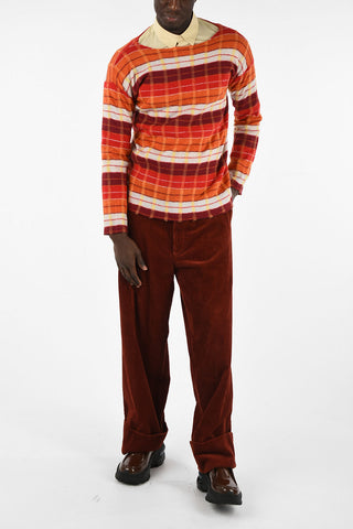 Striped Boat neck Sweater