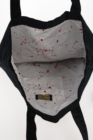 JAMIE REID Printed Velvet Shopper