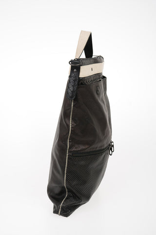 Leather Shoulder Bag with Removable Shoulder Strap