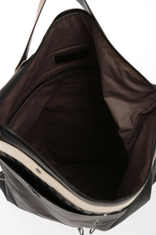 Leather Shoulder Bag with Removable Shoulder Strap