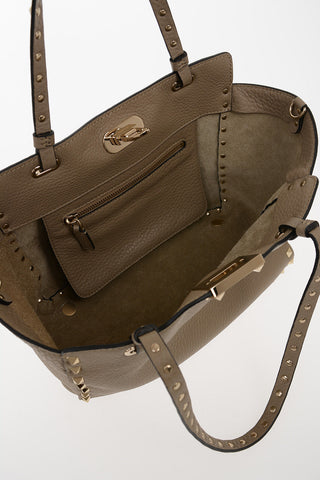 Leather Handbag with studs