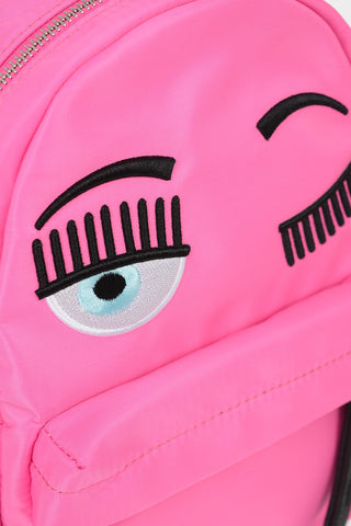 Faux Leather and Fabric FLIRTING Backpack