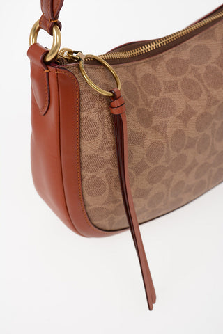 Monogram Coated Canvas Hobo Bag With Removable Shoulder Strap