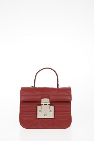 Leather FORTUNA Top Handle Bag with Removable Shoulder Strap