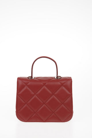 Leather FORTUNA Top Handle Bag with Removable Shoulder Strap