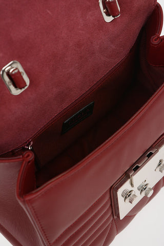 Leather FORTUNA Top Handle Bag with Removable Shoulder Strap
