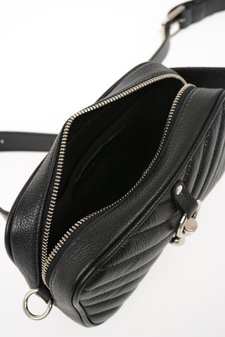 Quilted Leather Mini Bum Bag