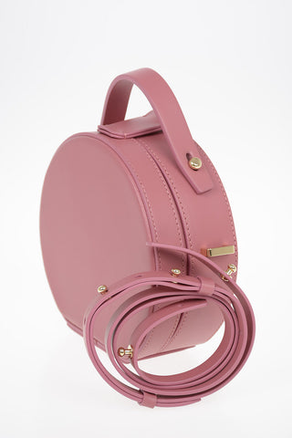 Leather TUNILLA MINI Bowler Bag with Removable Shoulder Strap