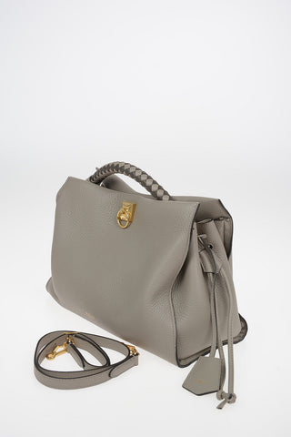Leather Tote Bag IRIS With Removable Shoulder Strap