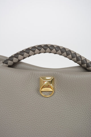 Leather Tote Bag IRIS With Removable Shoulder Strap