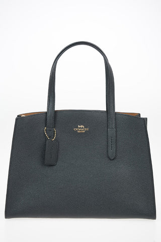 Textured Leather CHARLIE Tote Bag with Removable Shoulder Strap