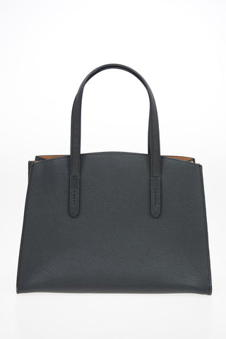 Textured Leather CHARLIE Tote Bag with Removable Shoulder Strap