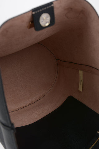 Textured Leather KRISTINE Tote Bag