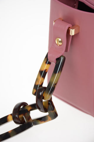 Leather CEREA MINI Shoulder Bag with Magnetic Closure