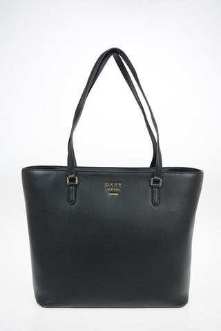 Textured Leather Shoulder Tote Bag