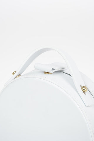 Leather TUNILLA MINI Bowler Bag with Removable Shoulder Strap