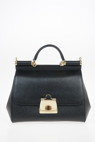Leather SICILY handle Bag