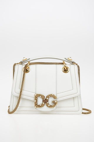 Leather “DG AMORE” Shoulder bag