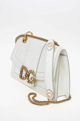 Leather “DG AMORE” Shoulder bag