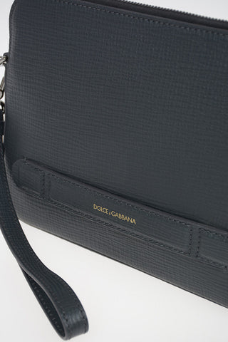 Leather Wristlet Bag