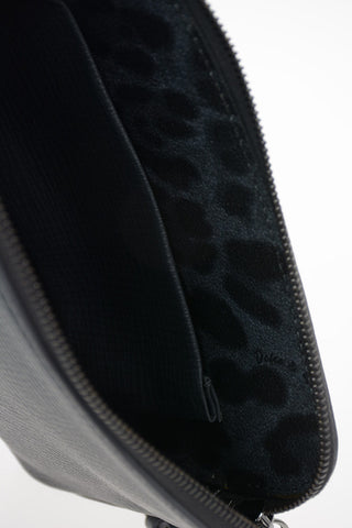 Leather Wristlet Bag