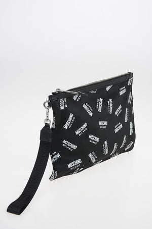 Fabric Wristlet with leather details