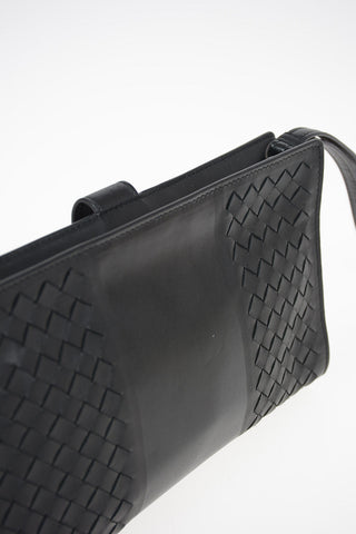 Braided leather Wristlet