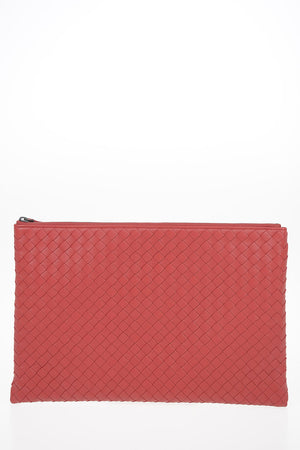 Braided leather Pochette