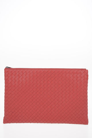 Braided leather Pochette