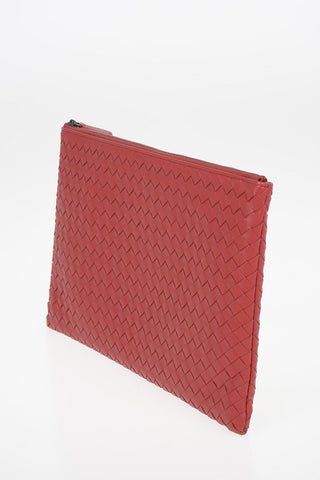 Braided leather Pochette