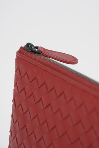Braided leather Pochette