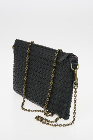 Braided Leather Shoulder bag